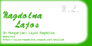 magdolna lajos business card